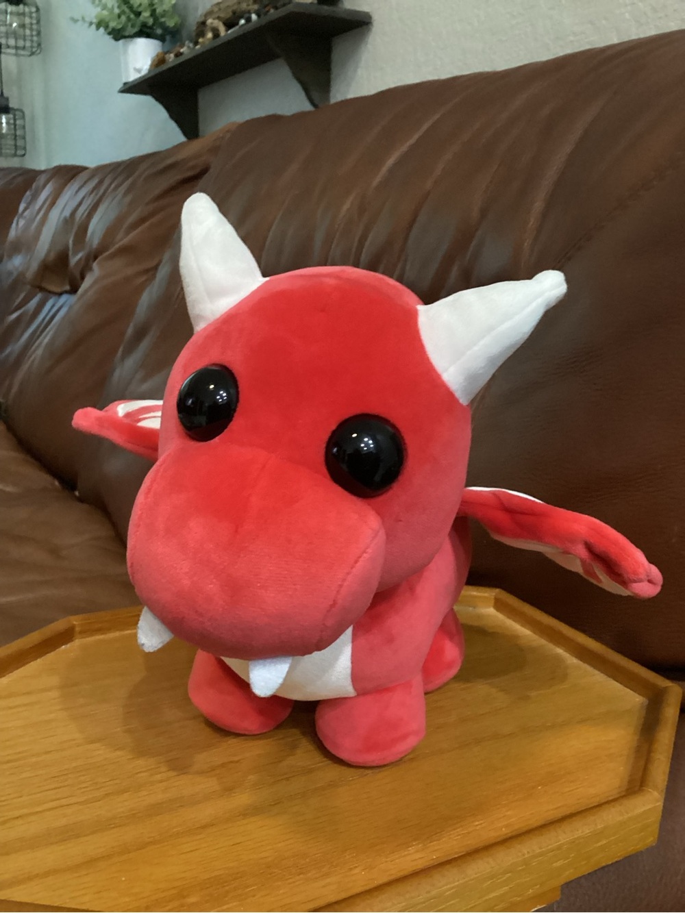 AM Adopt Me Pet Legendary Red 8” Plush Dragon Toy - Soft Stuffed Kids Plush